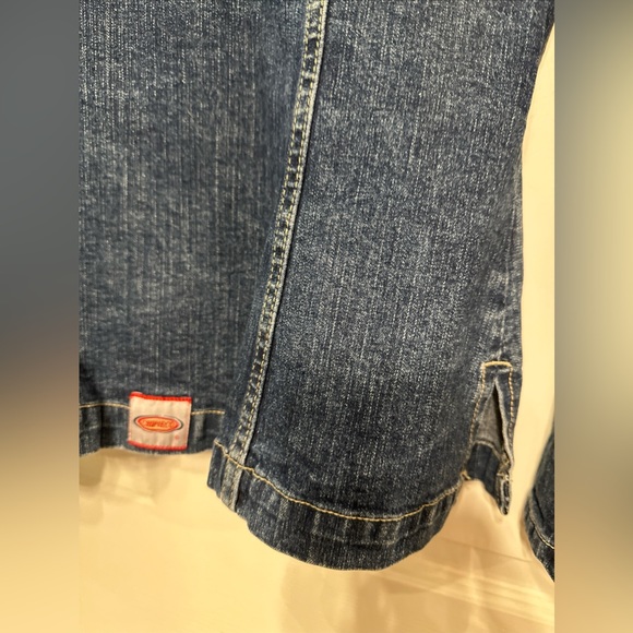 Vintage “Chipieco” denim jacket Jean Shirt Button Front Straight Sleeves Women’s - Picture 8 of 8